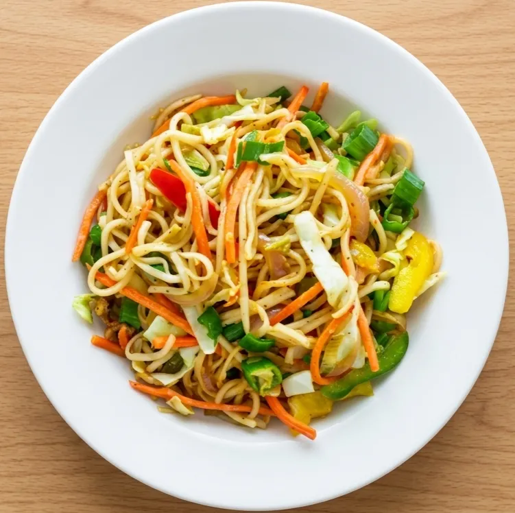 Veg Hakka Noodles served at Sankalp – The Taste of India London, ON